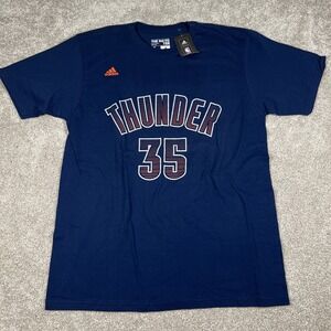 Adidas NBA Oklahoma City‎ Thunder 35 T-Shirt Men's Large Blue Cotton NWT